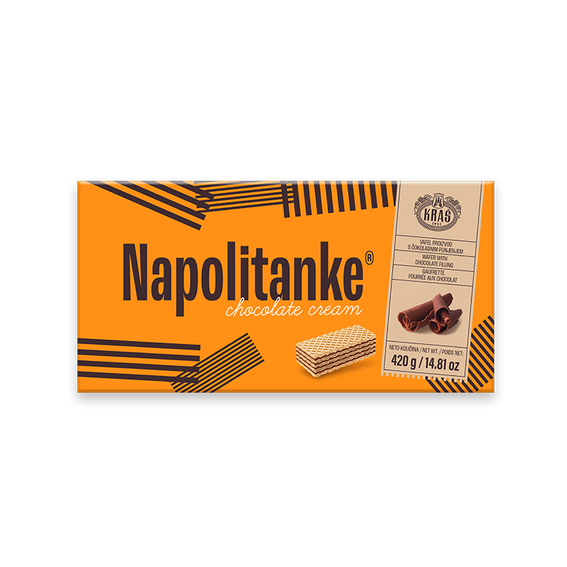 Kras Napolitanke Chocolate Cream Wafers, 11.53 - 327g