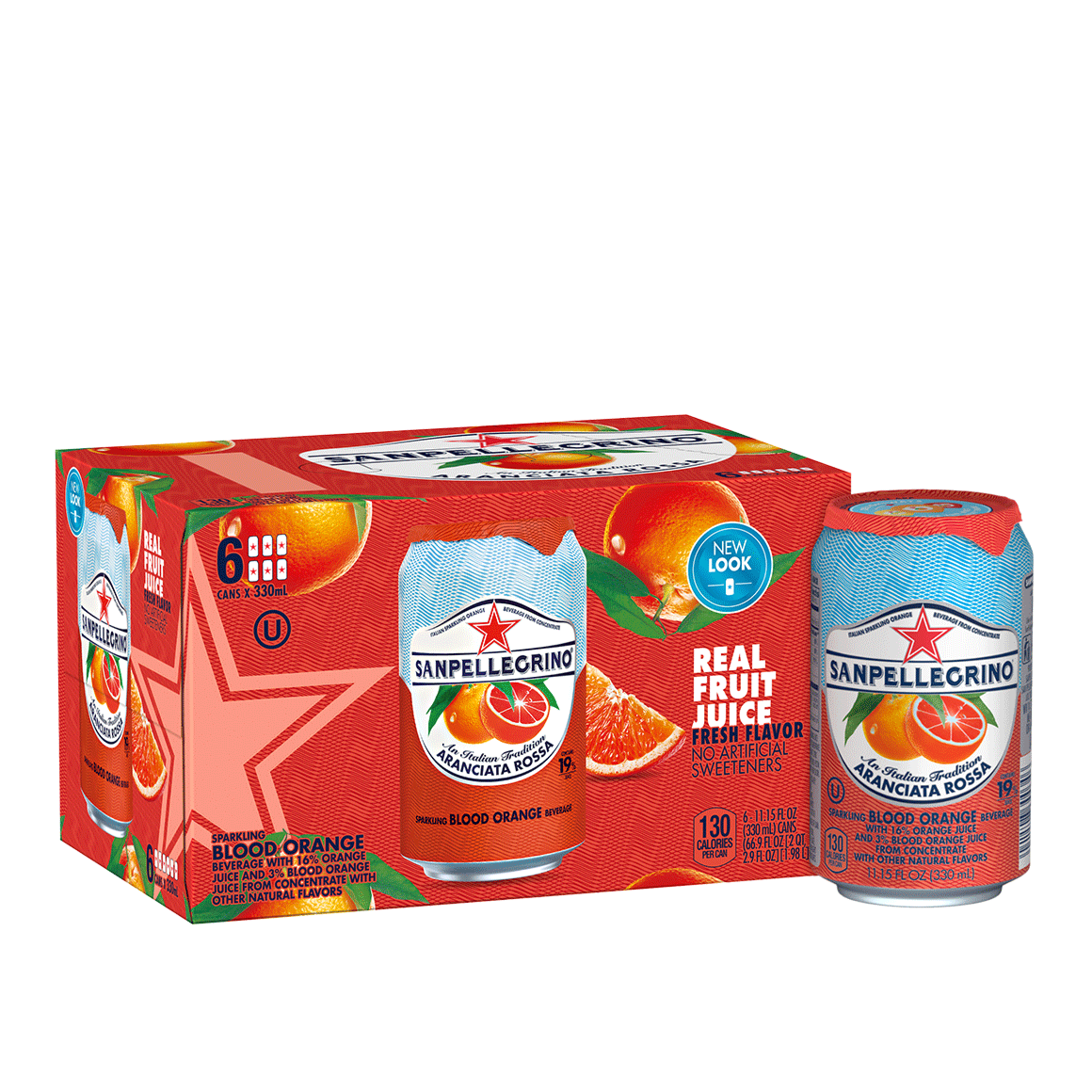 San Pellegrino Blood Orange Sparkling Fruit Beverage, 11.15 Fl. Oz Cans