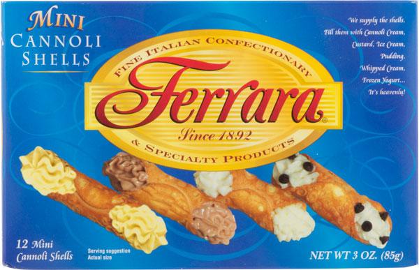 Ferrara Mini Cannoli Shells, 3 oz (12 Shells)