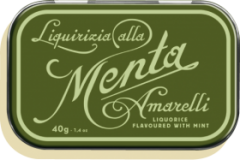 Liquirizia Amarelli Menta Favette 40 g Tin