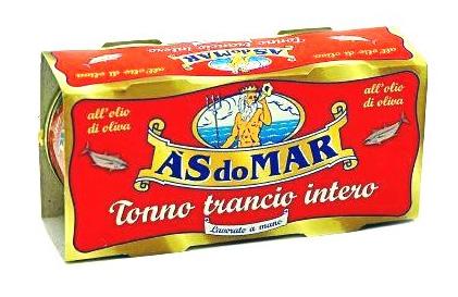 A'S do Mar Solid Tuna in Olive Oil - 2 x 100g can
