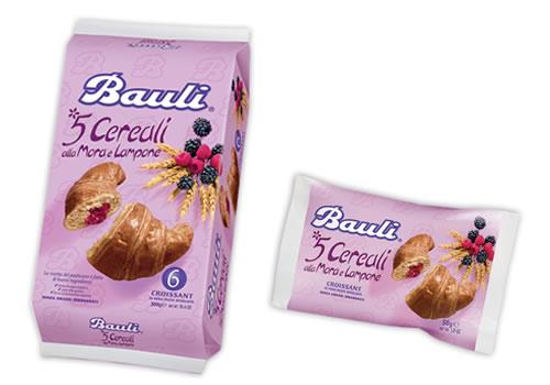 Bauli Croissant Cereal Blk.Berry & Raspberry  10.5 oz