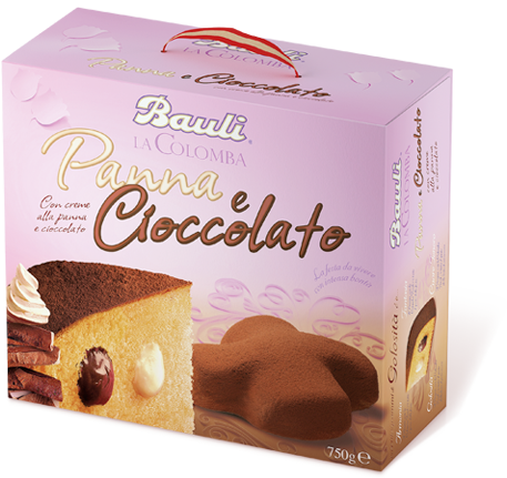 Bauli Colomba Panna e Cioccolato, 750g