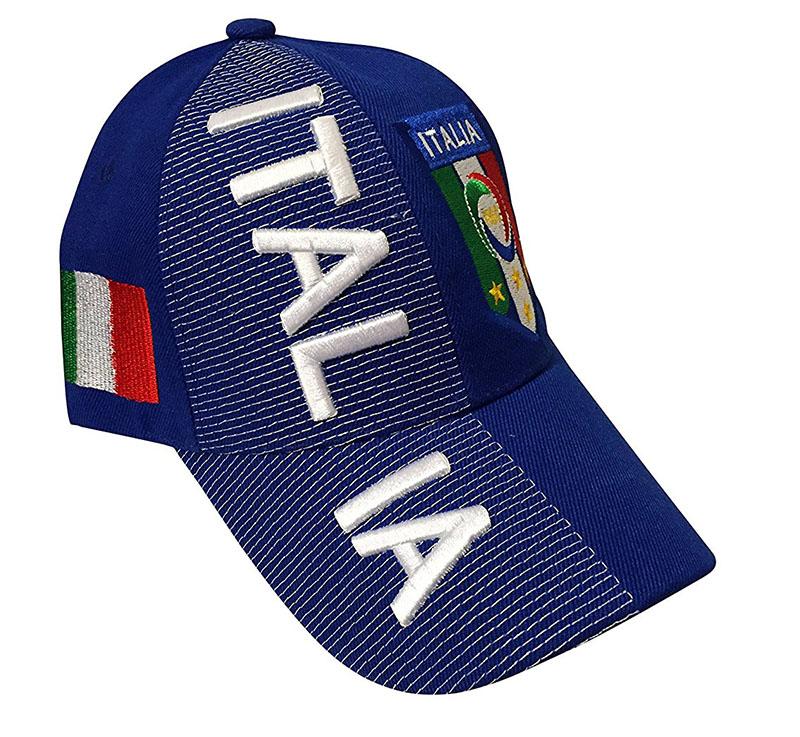 Blue Italia 3D Embroidery Hat