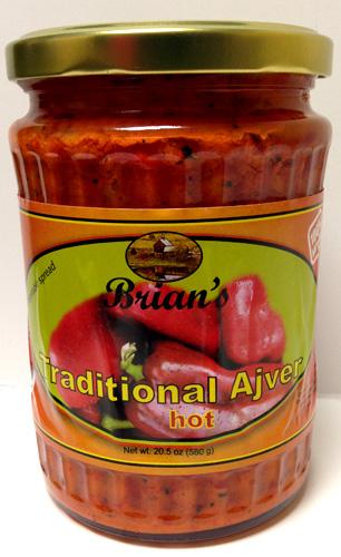 Brian's Traditional Ajver Hot, 580g