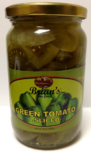 Brian's Green Tomato Sliced, 680g