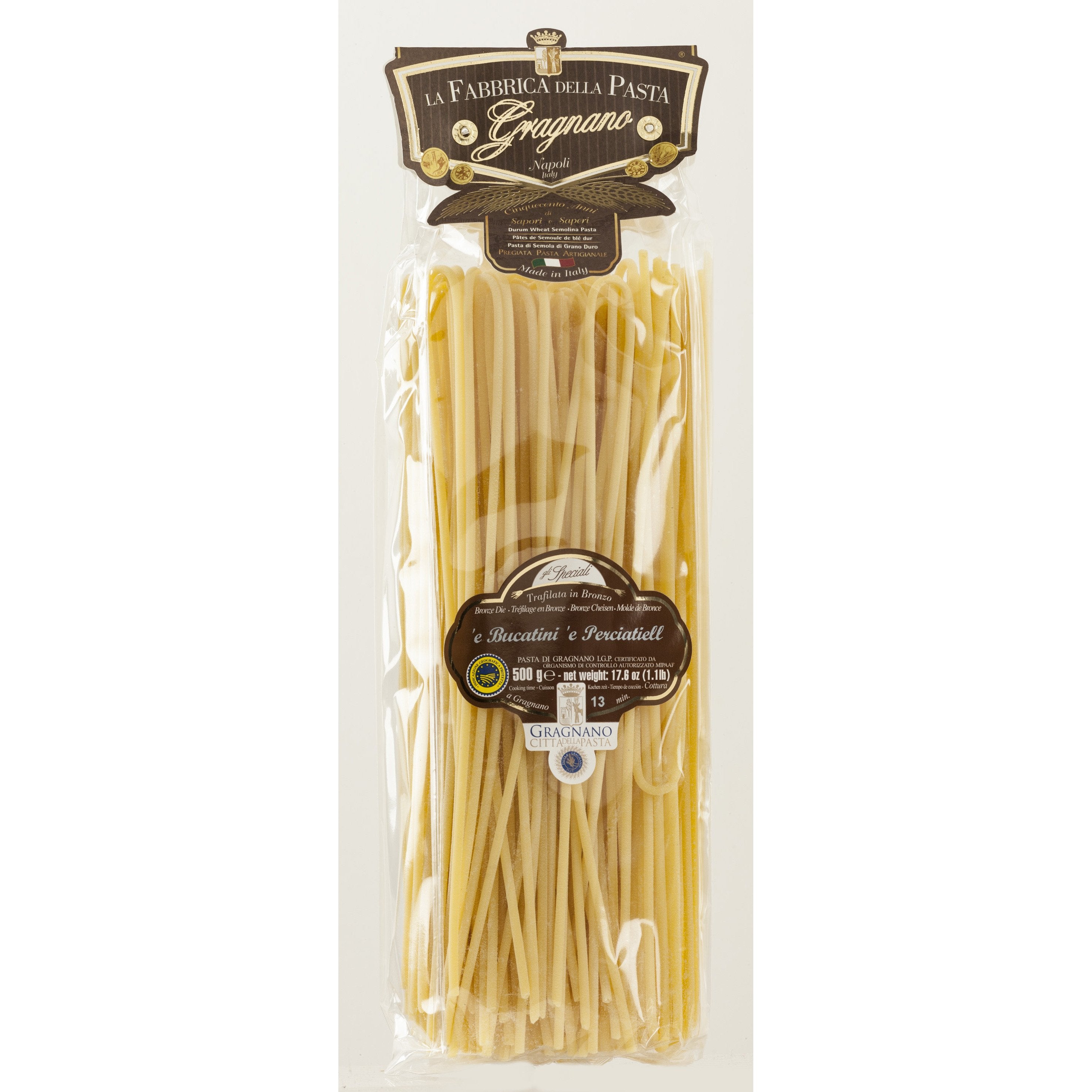 La Fabbrica Della Pasta Bucatini e Perciatiell, 17.6 oz | 500g