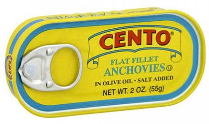 Cento Flat Fillets Anchovies 2 oz. (55 g)