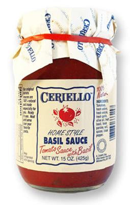 Ceriello Basil Sauce, 15 oz