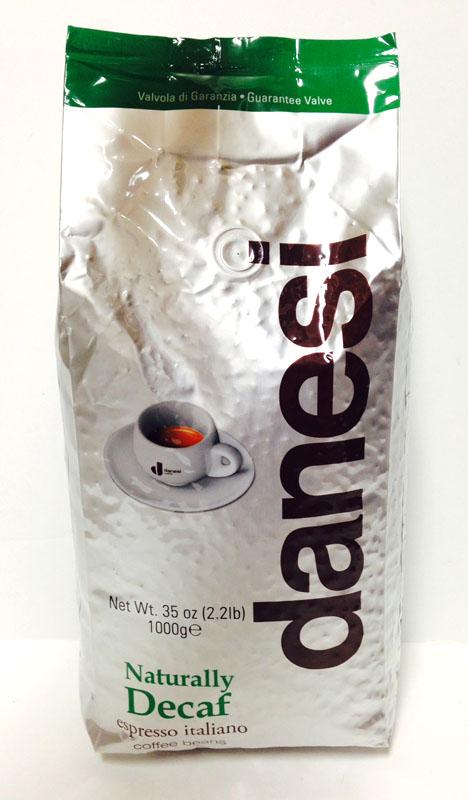 Danesi Naturally Decaf, Coffee Beans, Espresso Italiano, 1000g