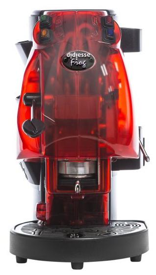 Didiesse Espresso Machine FROG with Cappuccino, RED TRANSPARENT