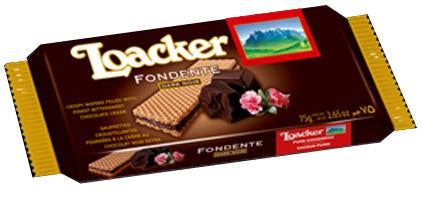 Loacker Fondent, Dark Noir Wafer, 75g