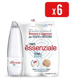 Fonte Essenziale water, 6 x 1 lt