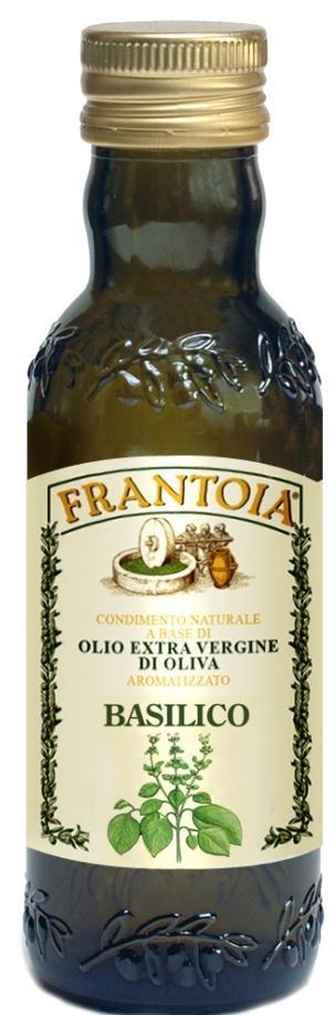Frantoia Extra Virgin Olive Oil W/ Basil (Basilico) 8.5 FL. OZ