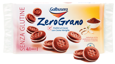 Galbusera Gluten Free ZeroGrano Farcito Cookies w/ Vanilla 160g