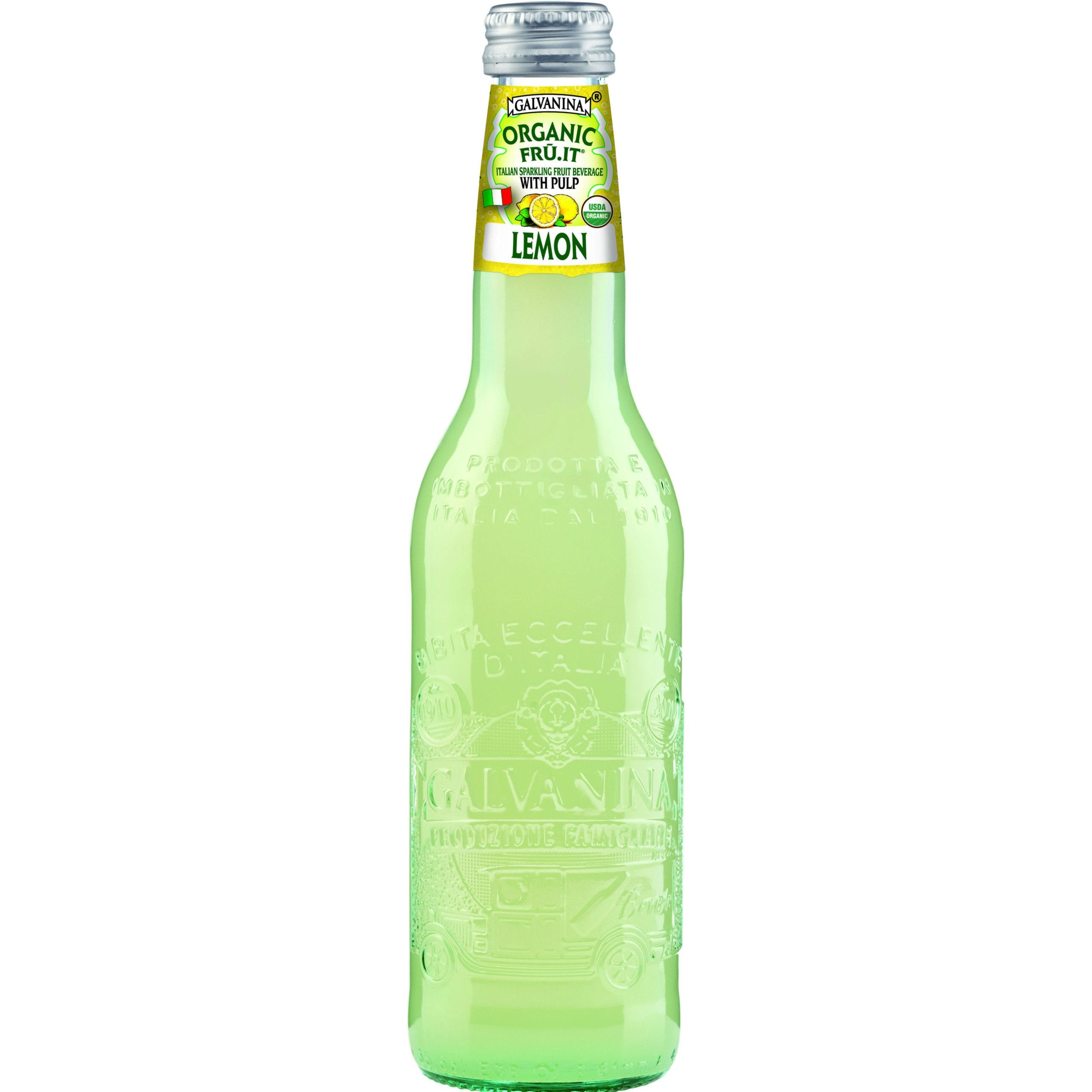 Galvanina Organic Lemon Soda, Made in Italy, 12 fl oz (355 mL)