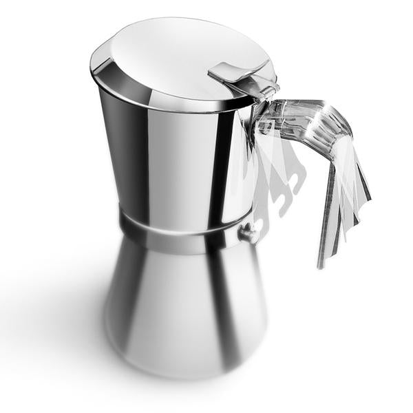 Giannina Cup Stove Top Espresso Machine, Stainless Steel