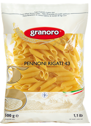 Granoro Pennoni Rigati Pasta #43, 1.1lb