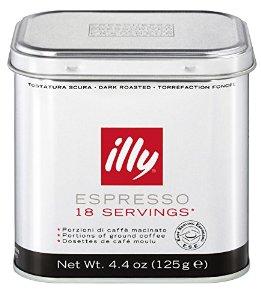 illy Espresso Portions Servings Roasted Coffee, 18 Pods can