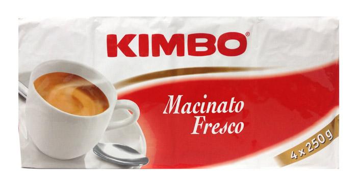 Kimbo Macinato Fresco 1000g Pack 4 x 250g
