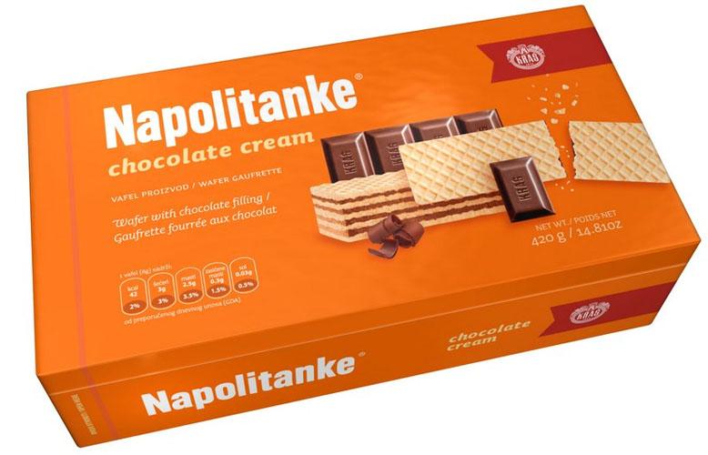 Kras Napolitanke Chocolate Cream Wafers, 420g