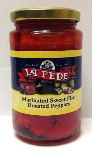 La Fede Marinated Sweet Fire Roasted Peppers, 340g