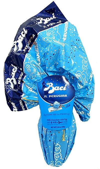 Perugina Baci Milk Chocolate Easter Egg w/ 4 Baci, 9.38oz