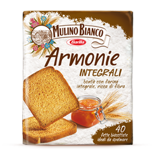Mulino Bianco Armonie Intergrali Toast (Whole Wheat Toast)  315g