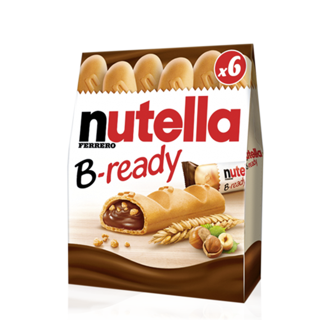 Nutella B-Ready,Nutella bready 6pk 132g