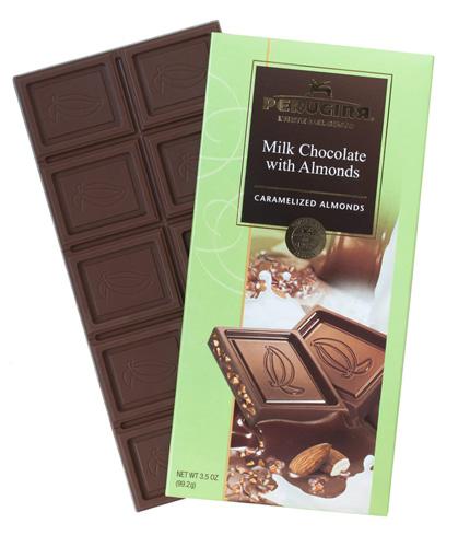 Perugina Milk Chocolate with Almonds, 3.5 oz