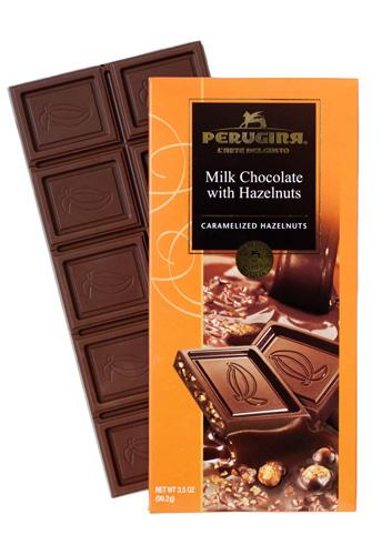 Perugina Milk Chocolate with Hazelnuts, 3.5 oz
