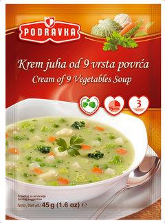 Podravka Cream of 9 Vegetables Soup, 45g