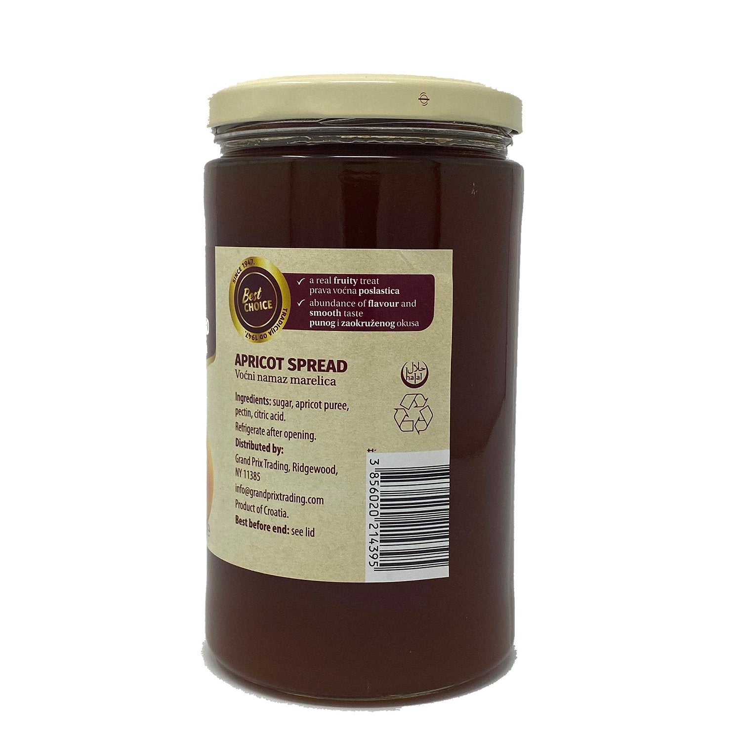Podravka Apricot Jam Spread, 30.3 oz