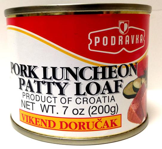 Podravka Pork Luncheon Patty Loaf, 200g