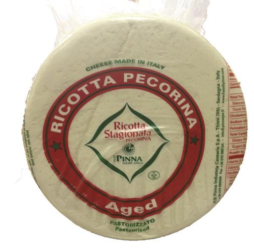 Ricotta Salata Cheese (Stagionata Pecorina) Apprx. 7 LB