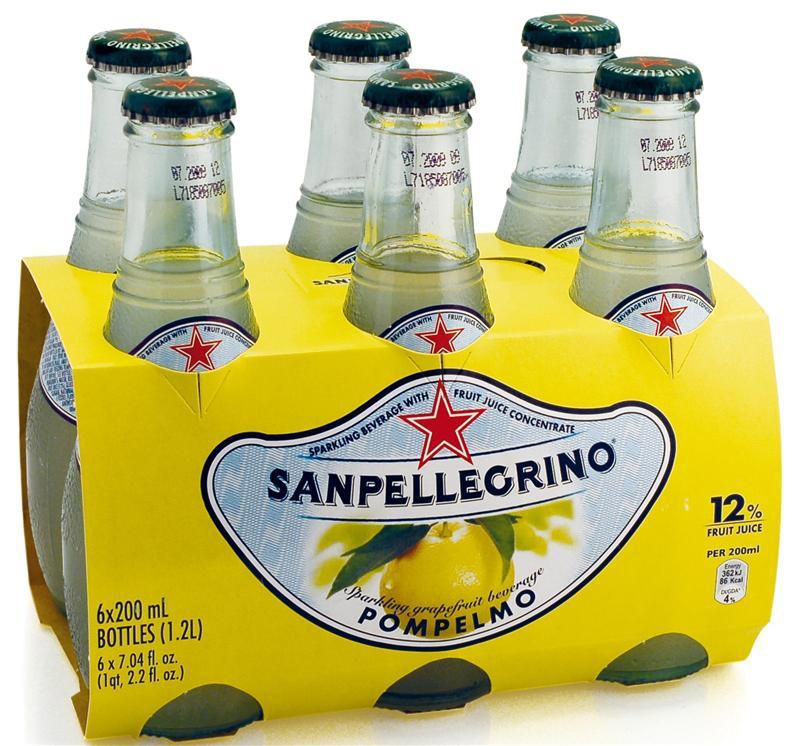 San Pellegrino Pompelmo/Grapefruit FULL CASE 24 x 6.75oz Glass