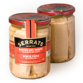 Serrats White Tuna in Olive Oil, 400gr Jar