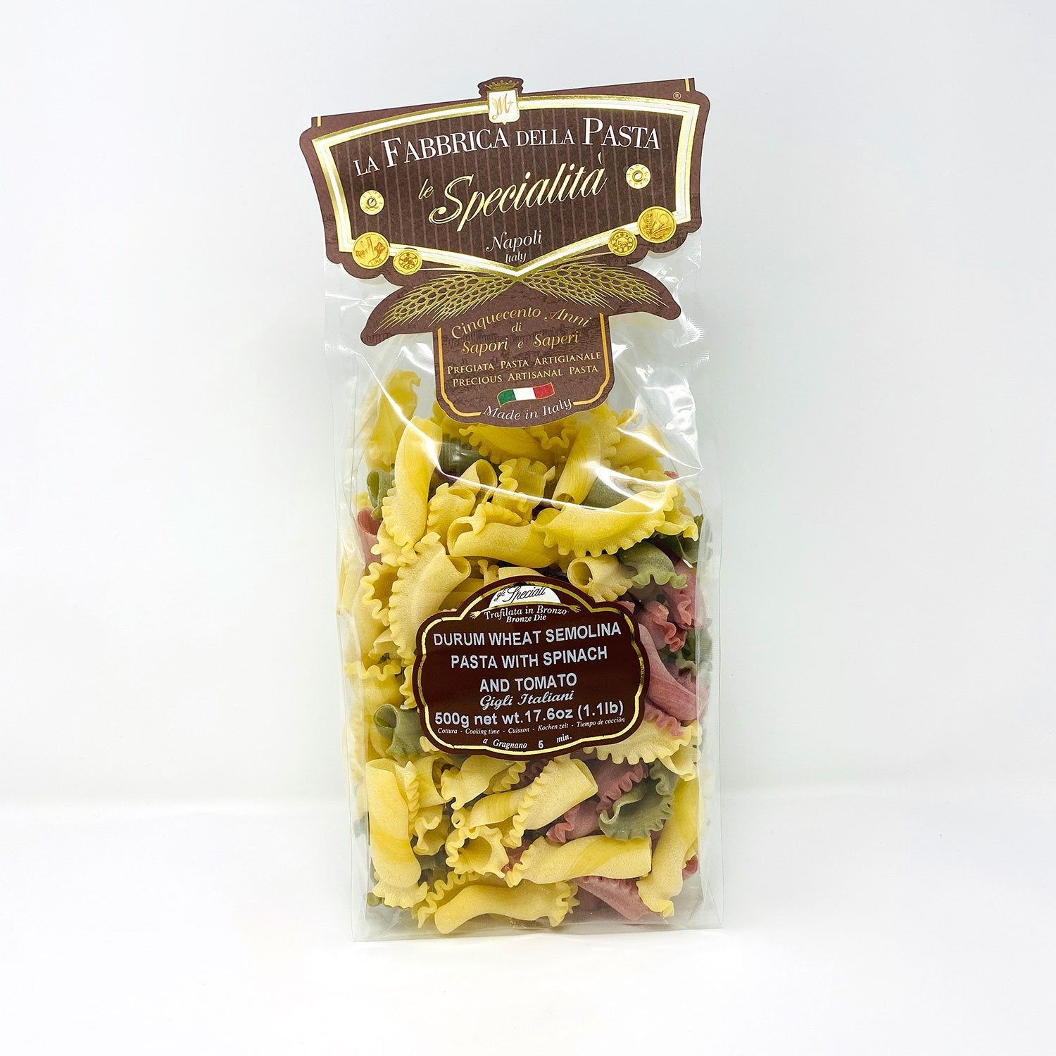 La Fabbrica Della Pasta Gigli Italiani, Tricolor, #755, 17.6 oz | 500g