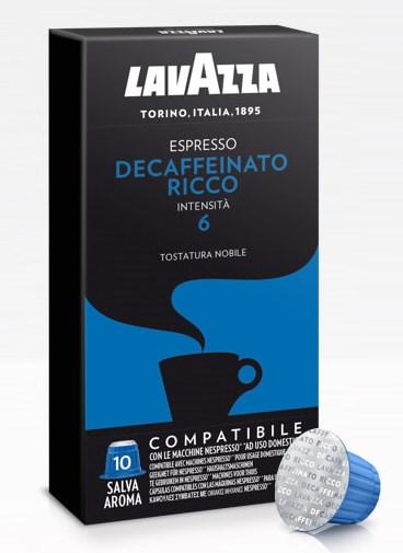 LavAzza Nespresso Compatible Espresso Rich Decaffeinated 6, 10pk