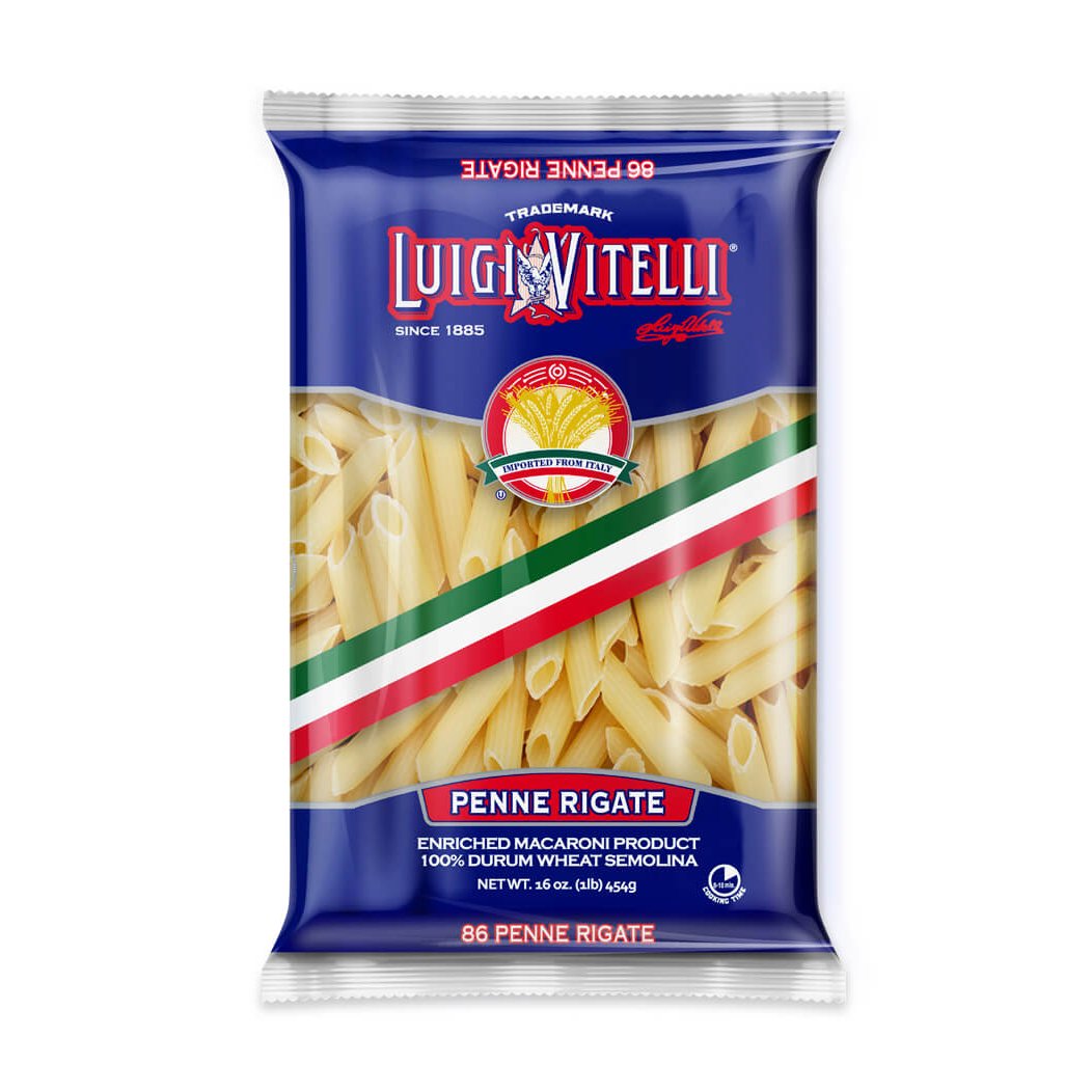 Luigi Vitelli Penne Rigate, 16 oz | 454g