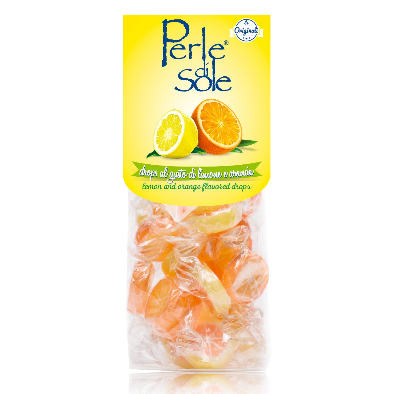 Perle di Sole Assorted Lemon & Orange Drops, 3.52 Oz - 100g