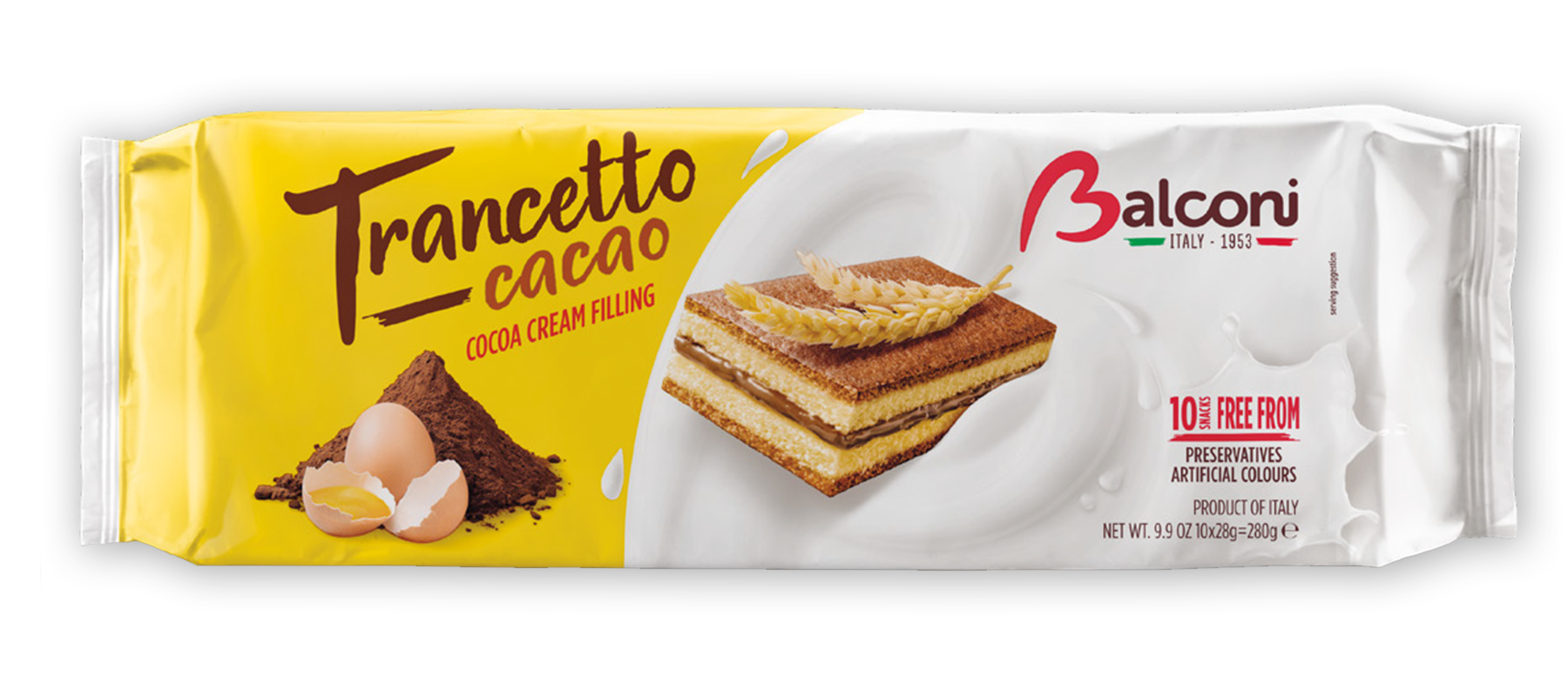 Balconi Trancetto Cacao Cocoa Cream Filling, 280g