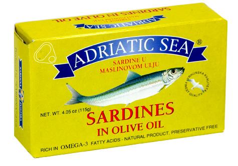 Adriatic Sea Sardines in Olive Oil, 115g