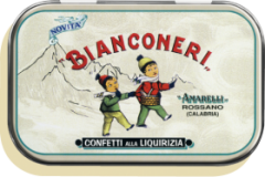 Liquirizia Amarelli Bianconeri Confettini 40 g Tin