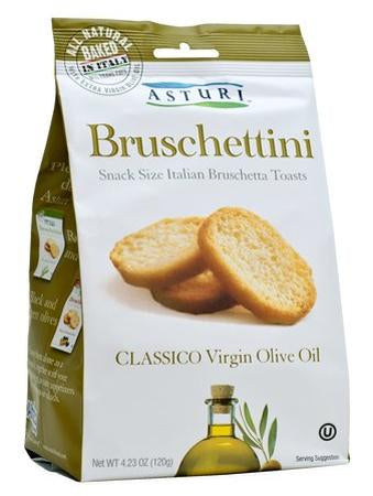 Asturi Bruschettini Toasts, Classico Virgin Olive Oil, 120g
