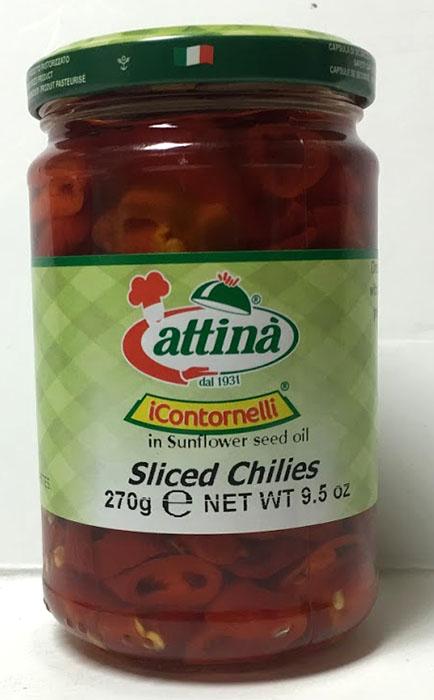 Attina Peperoncini Piccanti Tagliati, Sliced Chillies, 520g