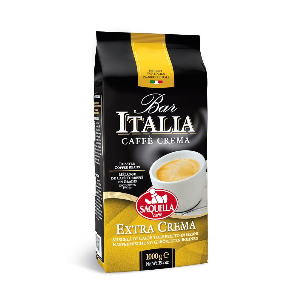 Saquella Caffe Bar Italia Extra Crema Beans, 35.2 oz | 1000g