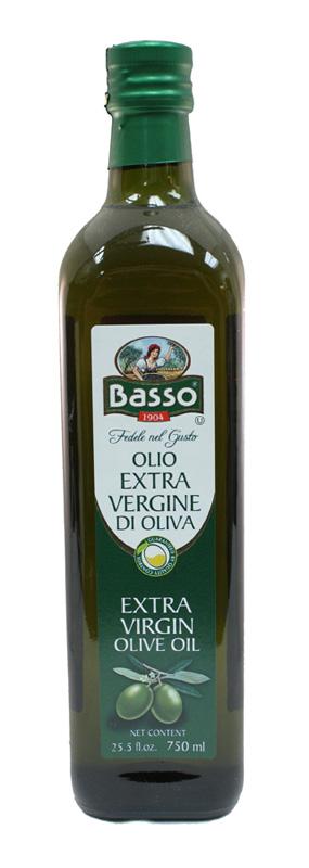 Basso Extra Virgin Olive Oil 25.5 FL (750 ml) Bottle