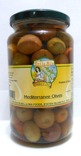 Bella Mia Mediterranee Olives 13 oz (Drained Weight)