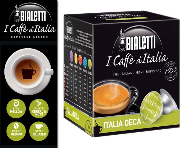 Bialetti "Italia Decaf" for Mini Express Machine, 16 Capsules